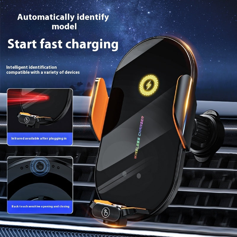 66W Car Wireless Charger Mobile Phone Bracket Wireless Electrical Outlet Fixed