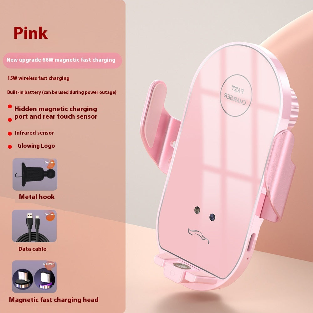 Car Phone Holder 66W Fast Charging Wireless Charger