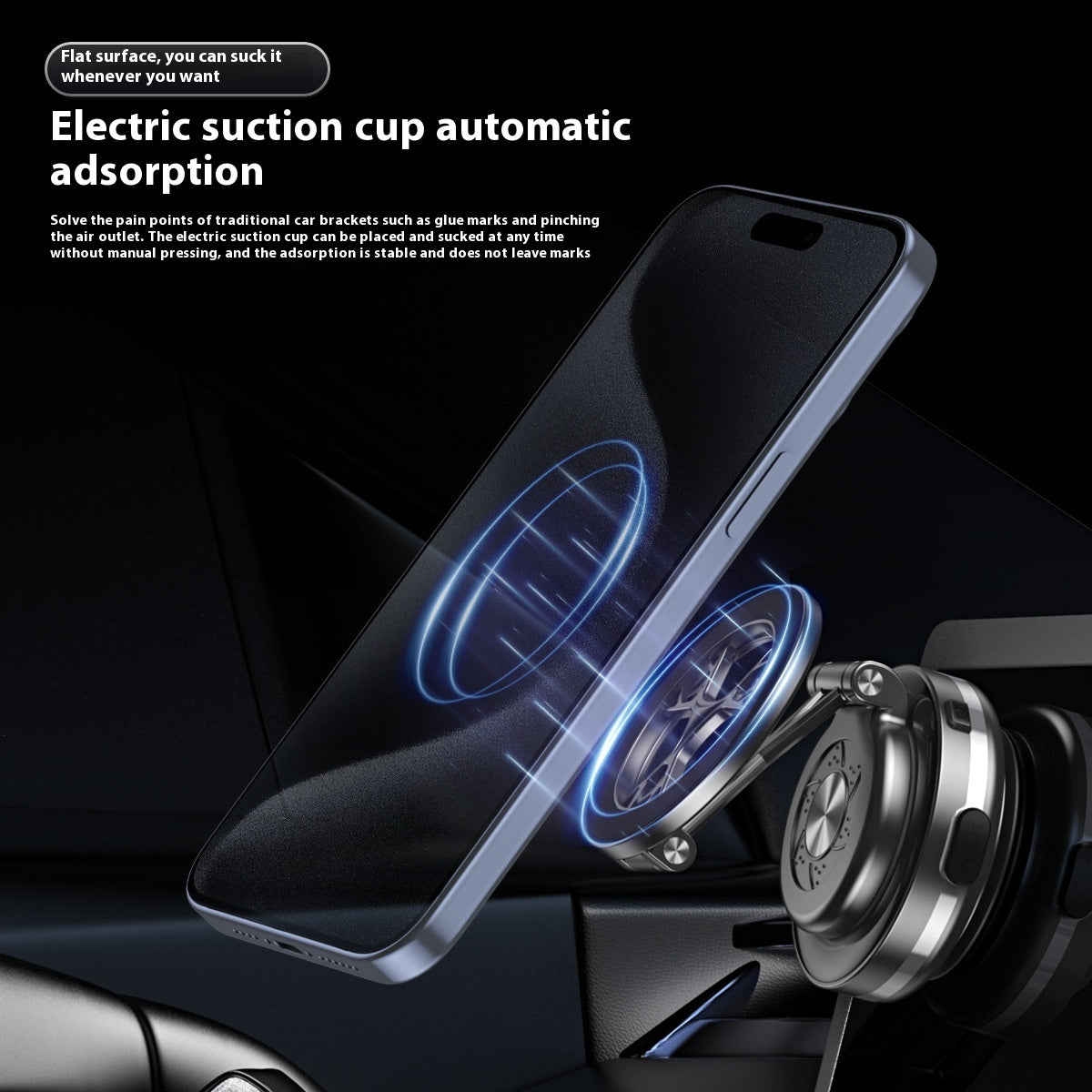 Vacuum Adsorption Car Phone Holder